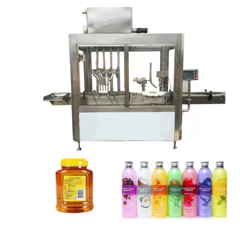 Máquina de engarrafamento de óleo de tela de toque de cor