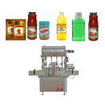 Máquina de enchimento da ketchup de quatro bocais, máquina de empacotamento do molho para a garrafa de vidro