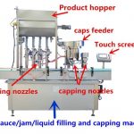 Máquina de enchimento do mel da elevada precisão para o frasco 500ml / 1000ml de vidro ou plástico