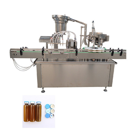 Máquina de enchimento de elíquidos Máquina de enchimento de líquidos totalmente automática de 5ml com ponta roll-on