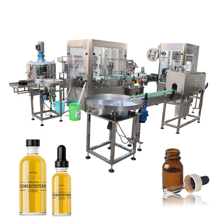 Máquina de capsulagem e enchimento de garrafas de tintura e-líquido de óleo essencial de 30ml com tanque de mistura