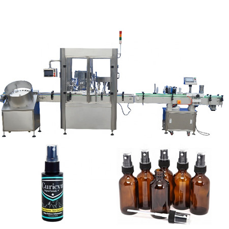 Máquina de enchimento e capsulagem de garrafas de 30ml com GMP