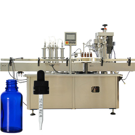 Solução oral automática linha de máquina de enchimento de líquidos álcool frasco de vidro frasco de enchimento e tampando a máquina 4000BPH