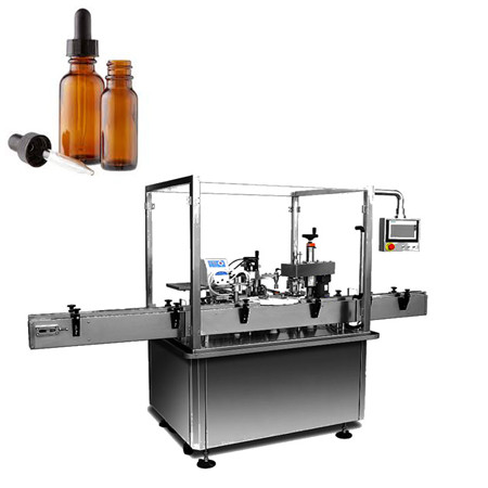 Enchimento automático de frasco LM-YX2, máquina de enchimento e capsulador de garrafa de vidro de 250 ml