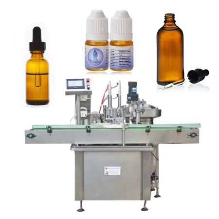 linha de preenchimento rotativo de colírio personalizado / líquido para cigarro eletrônico / óleo essencial / máquina de envase de e-líquido
