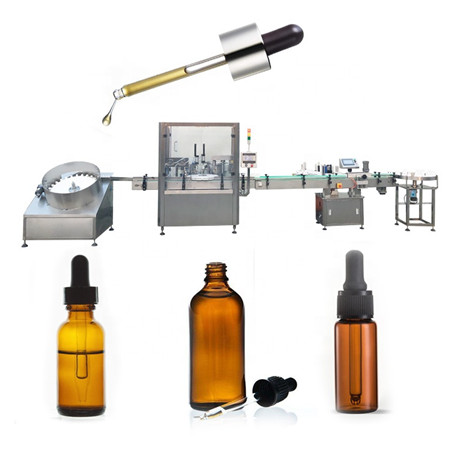 Linha de produção automática da máquina de enchimento de gotas para os olhos 30ml e frasco de líquido para perfume de gotas para os olhos de fábrica de máquinas para enchimento de tampas