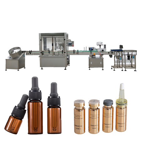 Linha de produção de frascos para frascos com linha de produção líquida e automática com sabor de qualidade alimentar e tampadora de enchimento de garrafas