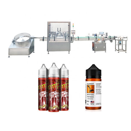 Equipamento automático de enchimento de óleo essencial / máquina de enchimento líquido de cigarros eletrônicos / máquina de enchimento de suco e-cig