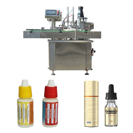 10ml 30ml 60ml e-líquido colírio conta-gotas máquina de enchimento de tampas / garrafa de plástico pet máquina de enchimento de líquidos