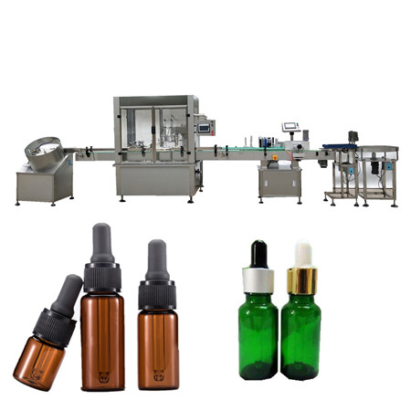 Máquina automática de enchimento e embalagem de garrafas de óleo de suco de água Dession