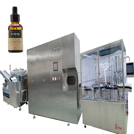 Máquina de enchimento automática do óleo essencial cbd do óleo e da garrafa do conta-gotas automático