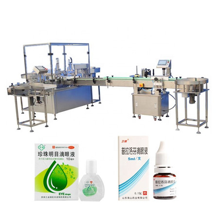 Máquina automática de enchimento e capsulagem de cubilose / xarope / nutriente líquido oral de Xangai