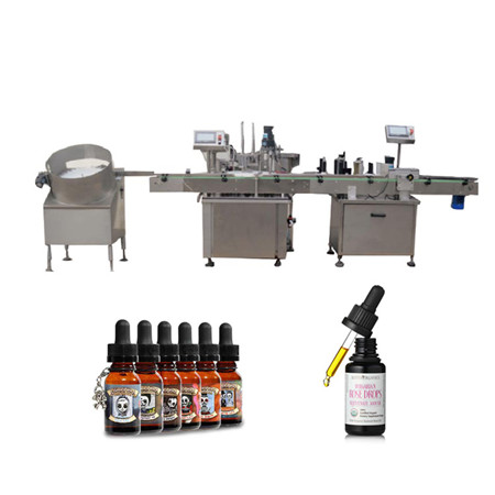 Máquina de enchimento de vidro do frasco / máquina de engarrafamento de óleo / planta de engarrafamento de óleo comestível