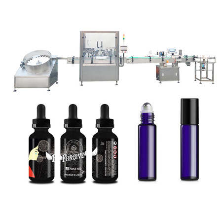 frascos automáticos e máquina de tamponamento de enchimento de líquido