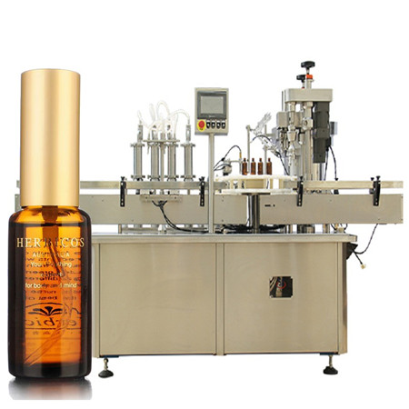Enchimento semi-automático de garrafas com loção manual para líquidos ou pastas