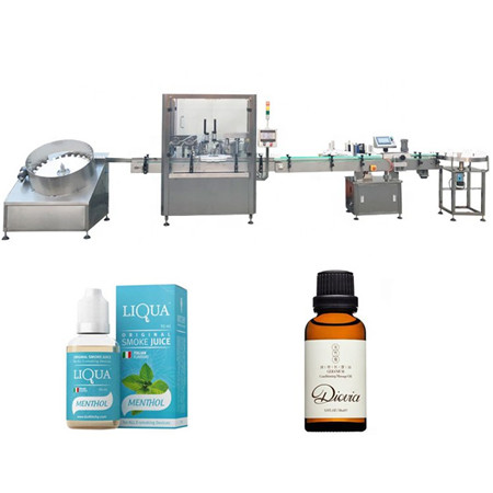 Linha de máquina de tamponamento e enchimento de líquidos farmacêuticos de alta velocidade para enchimento de garrafas de xarope para líquidos