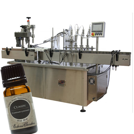 Máquina de enchimento de e-líquido para frasco pequeno de conta-gotas de vidro automático de 5-30ml, máquina de enchimento de colírio e máquina de selagem