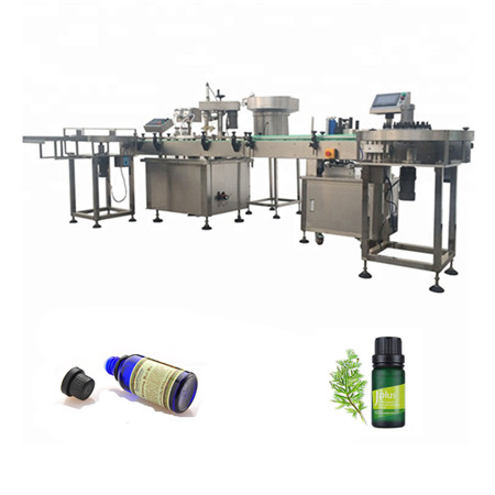 Máquina de enchimento linear para bebidas alcoólicas líquidas ou creme, frasco de mel, garrafa pequena, enchimento de óleo, máquina de rotulagem personalizada
