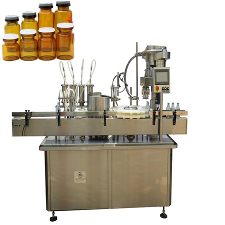 Máquina farmacêutica de enchimento e selagem de ampolas de garrafas de vidro, máquina de enchimento e selagem de líquidos