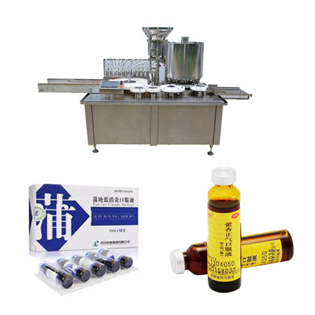 Máquina de enchimento de frascos de injeção para indústria farmacêutica para tampas de preenchimento de colírios da China