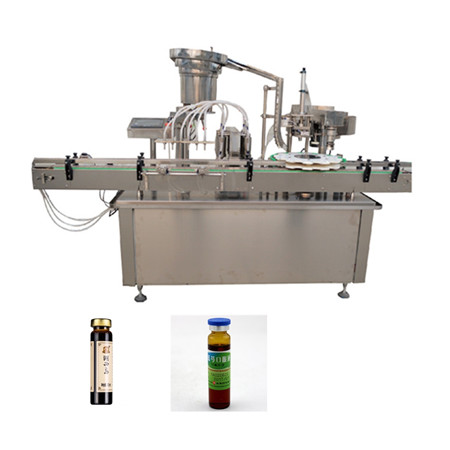 Máquina de enchimento de garrafas de óleo essencial de mesa 5-3000ml com 2 bocais